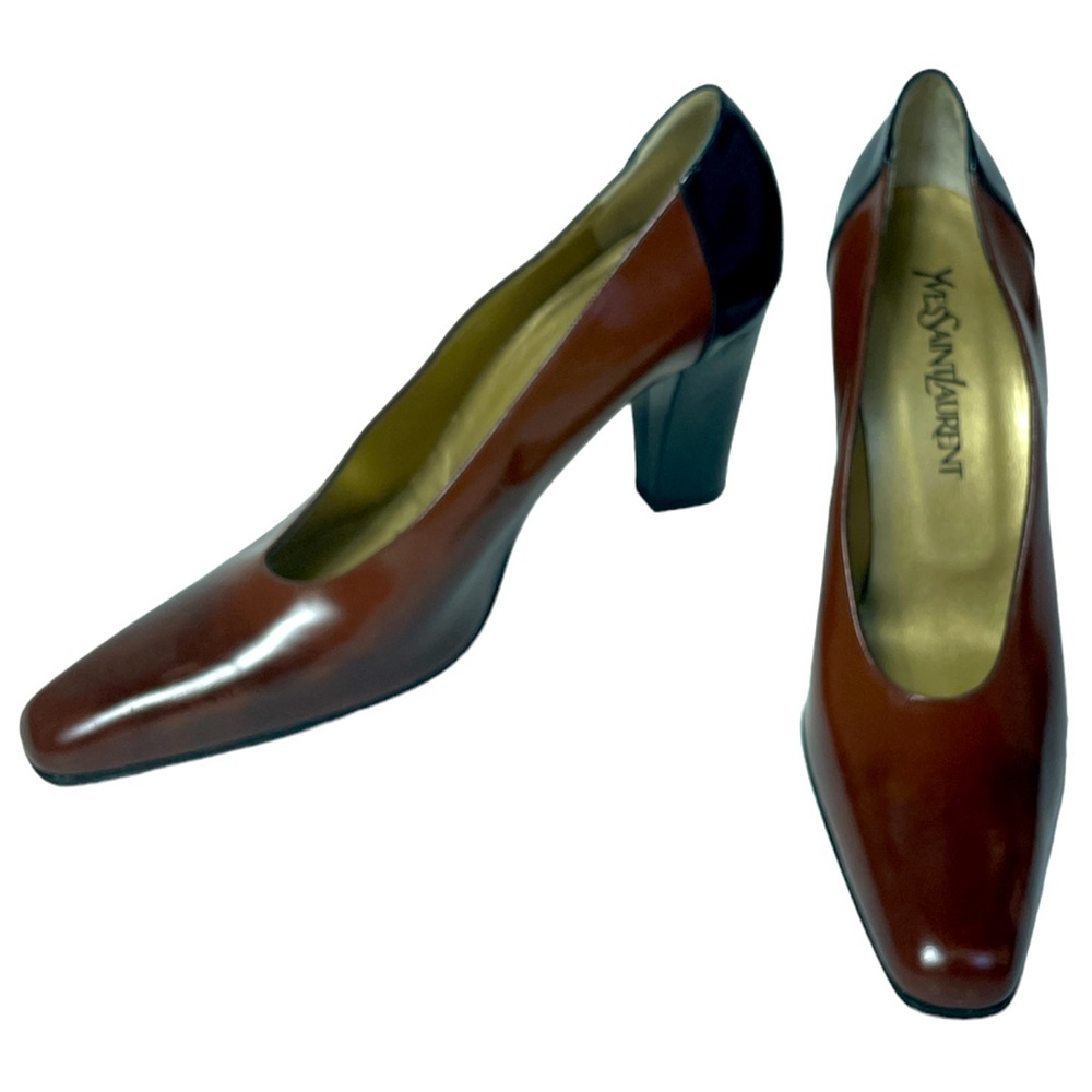 Yves St Laurent Vintage Black Heel Pumps | Size 8.5